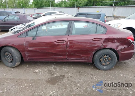 2014 Honda Civic Lx из США, поврежденный, VIN 19XFB2F57EE008291